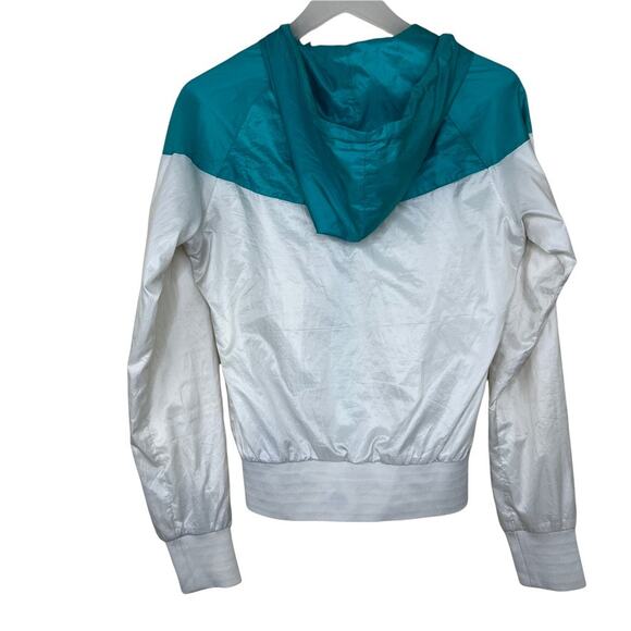 Nike Windrunner Jacket Light Windbreaker White & Turquoise Size XS - Picture 13 of 13